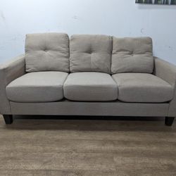 Modern Light Grey Tufted Couch