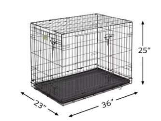 LARGE DOG CAGE With METAL DIVIDER!