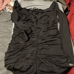 Large Black Long Sleeve Dress 