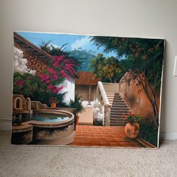 Oil Painting Sweet Home 