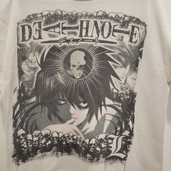 Vintage Anime Death Note L Size Large Shirt