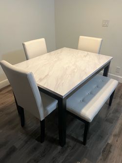 Dining table marble top