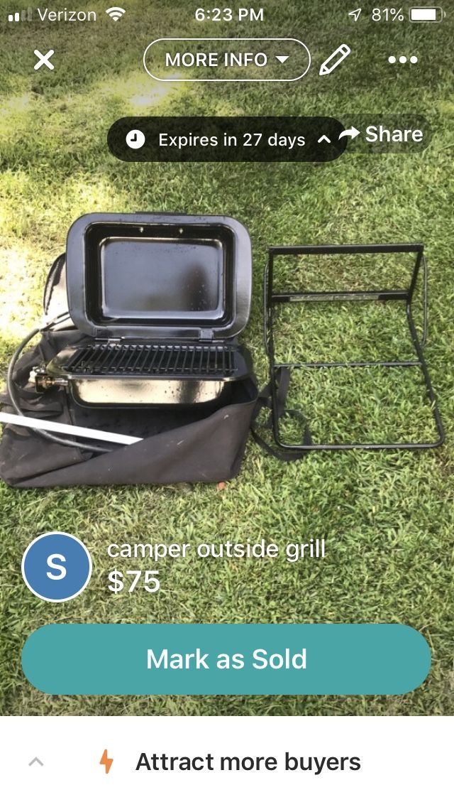 Camper grill