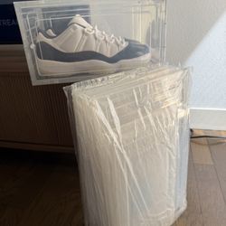 Brand New Sealed Clear Shoes display Storage Case Fits Up To Size 13 Men’s