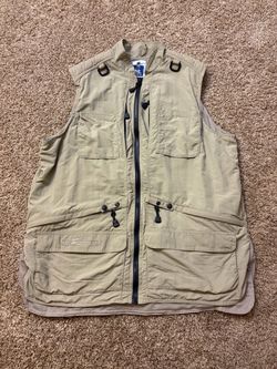 Vintage Big Pockets Made In USA Multi Pocket Utility Fishing Vest Men Size Large