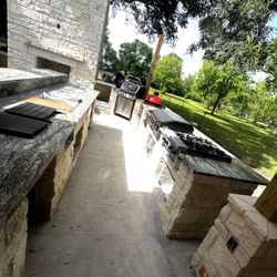 Outdoor Living Kitchen Grill Island