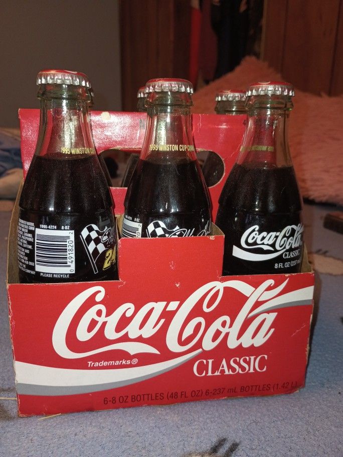 Jeff Gordon 1995 Winston Cup Champion Edition Coca Cola Bottles