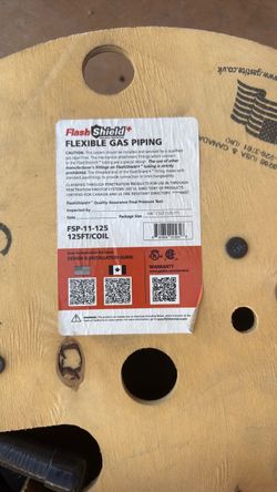 3/4 flex gas pipe new 125ft