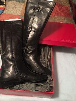 Aerosole adjustable tall boots, size 9