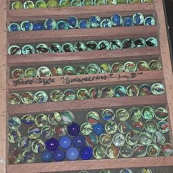 155 Random vintage  machine made cat's eyes marbles