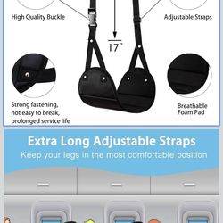 Foot hammock for airplane travel