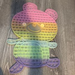 HUGE cartoon bear pop it