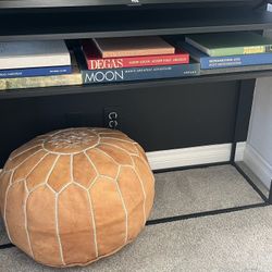 Set Of 2 Sleek Black Metal Console Tables 