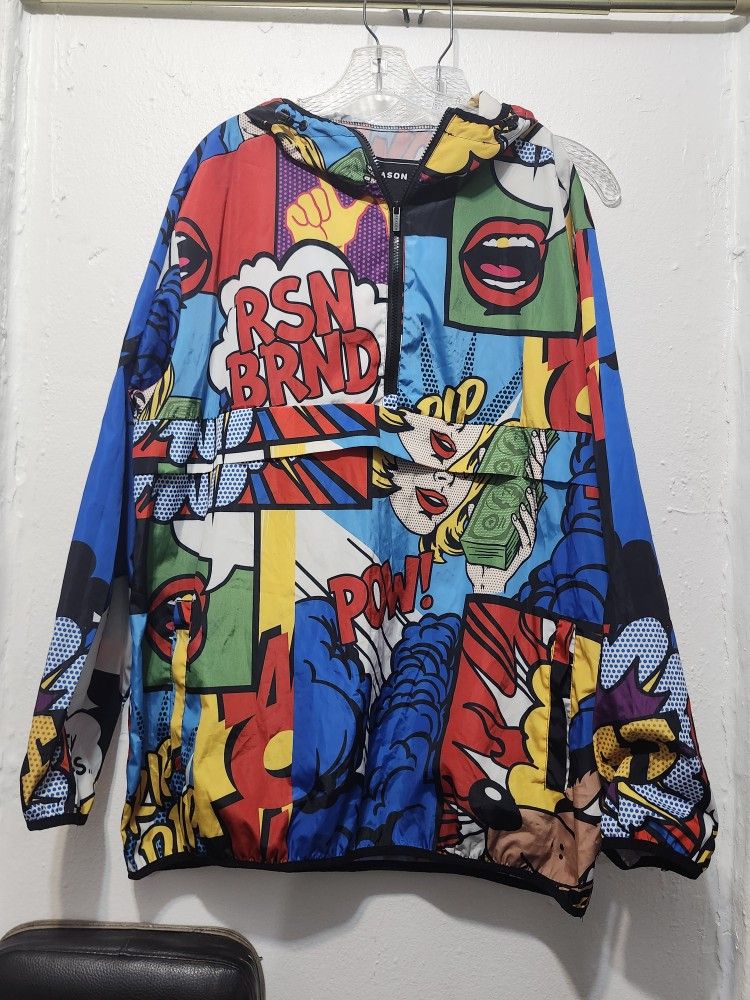This Is A XXL Comic Book Pull Over Jacket