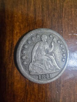 1841 Seated Liberty H10 VF to XF