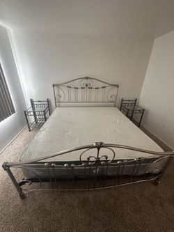 King size mattress and frame
