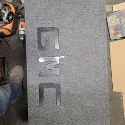 Custom Made GMC Box Built To Spec For A Skar Zvx 12 Tuned To 32hertz Slot Ported
