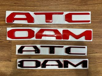 TACOMA 3D Raised letters