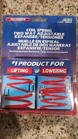 Coil Spring Expander/Tensioner Stabilizers- Lifting Or Lowering
