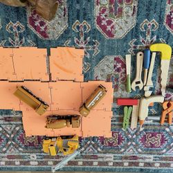 Construction Set + Wooden Tool Set 
