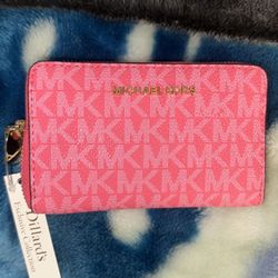 Michael Kors small pink wallet