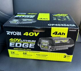 RYOBI 40V 4.0 Ah Lithium-Ion High Performance EDGE Battery $229 plus tax at Home Depot