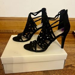 BCBGeneration PL-Sonyah women’s strappy kidsuede heel size 8.5