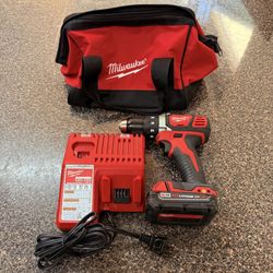 Milwaukee 1/2” Drill/Driver With Battey & Charger
