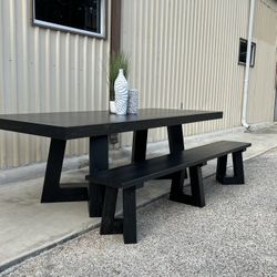 Custom Dining Table Farmhouse Country French Modern Rustic Solid Wood Set Restoration Hardware Insp Bench Hand Built Round Oval Counter Breakfast  