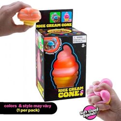 NeeDoh Nice Cream Cone - TikTok Viral Sensory Squeeze Toy Schylling Nee Doh