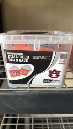 Official Auburn Tigers Dual-Sided Cornhole Bean Bags (4-Pack) – New