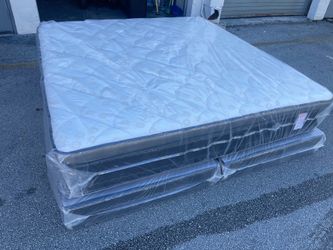 NEW MATTRESS KING SIZE PILLOW TOP WITH BOX SPRING