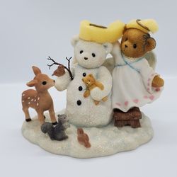 New Cherished Teddies 2000 ANGELA Thanks For Helping Me Get My Wings Winter

2000 Cherished Teddies ANGELA 706809 CHRISTMAS FIGURINE ANGEL SNOWMAN SPE