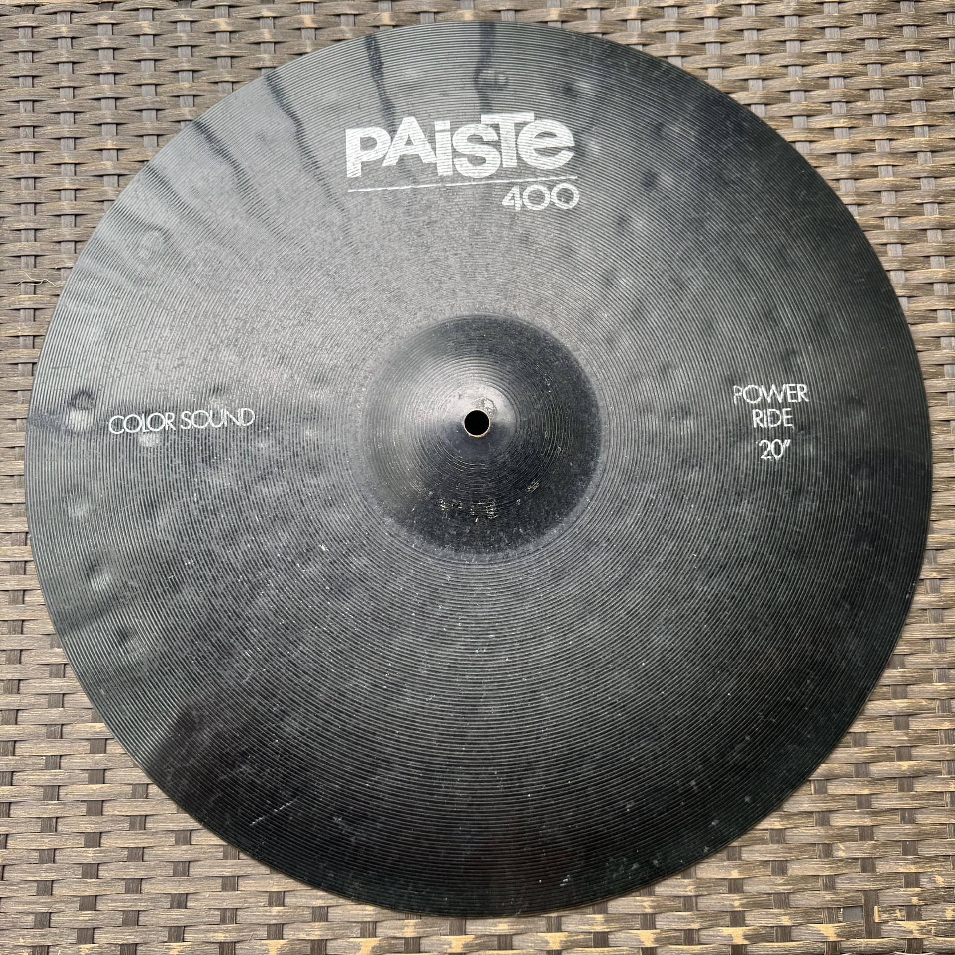 Vintage 1980s Paiste 400 Color Sound 20” Power Ride Cymbal
