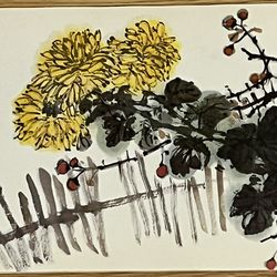 Flowers, deer and birds painting book