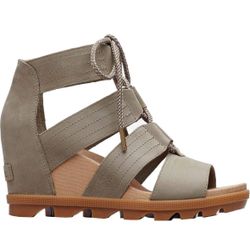 Womens Sorel, Open Toe Cut Out Wedge Heel Sandals, Size 9 