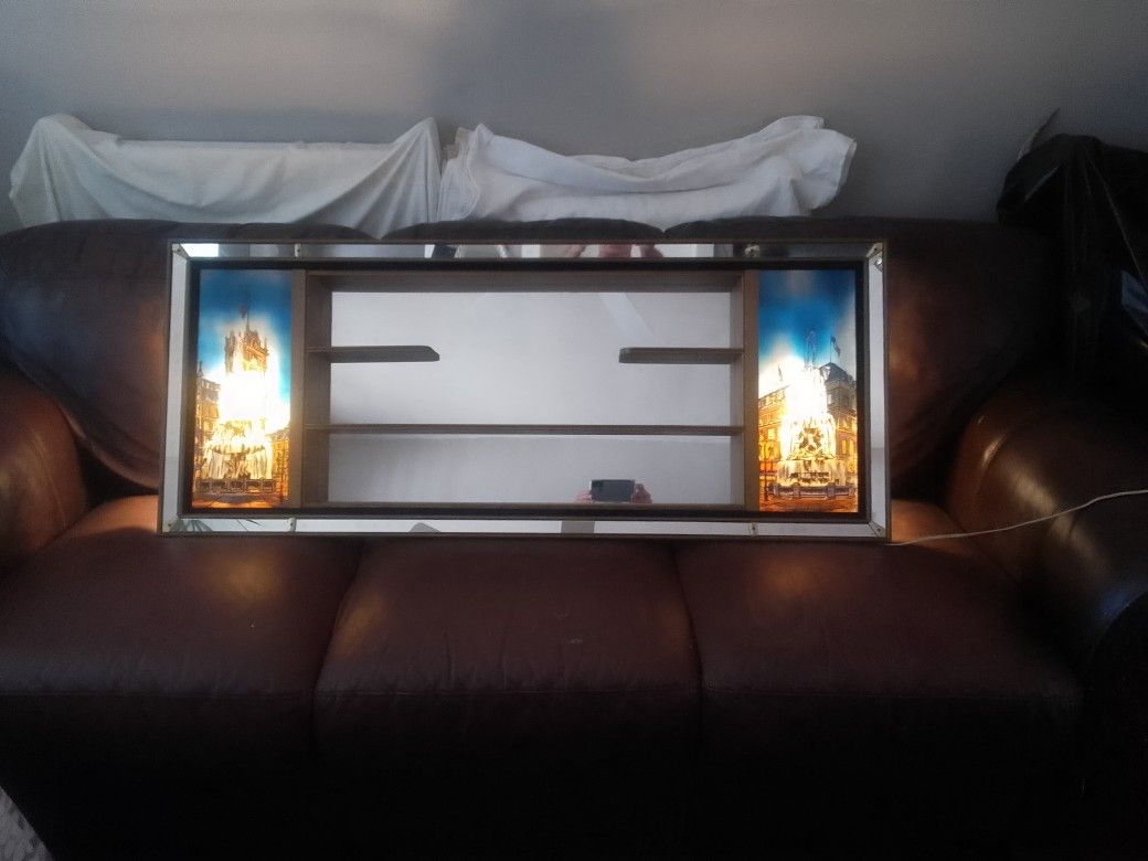 3 Shelf Mirror Light Up Frame