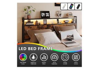 Vintage Brown Full Bed #2