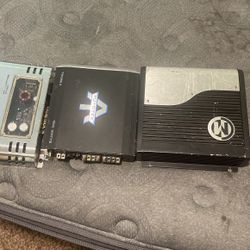 Car amplifiers American pro 650 watts  1000 watt Ou  And Memphis 700 Watt I’ll