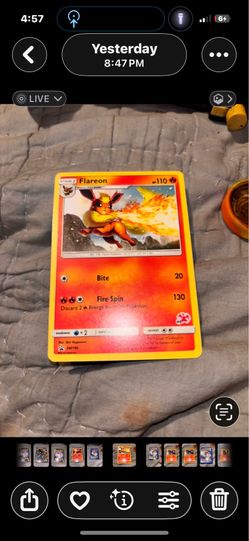 Flareon black star promo Pokemon card