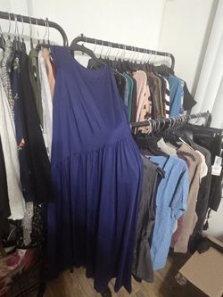 Dark Blue Maxi Dress Size XL