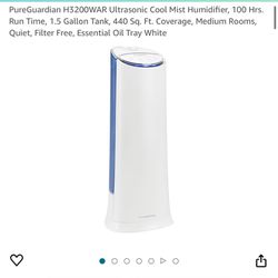 Free Pure Guardian Humidifier 