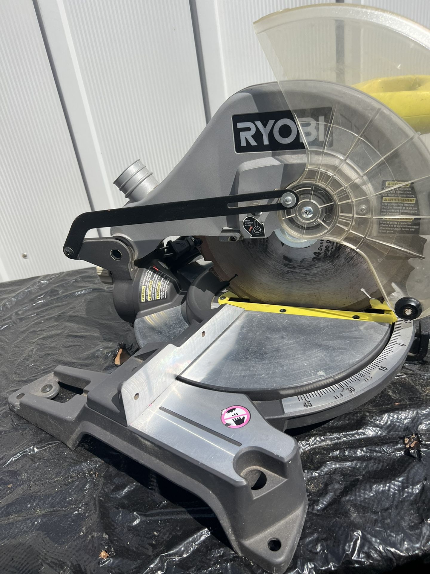 RYOBI 14 Amp Corded 10 in. Compound Miter Saw with LED Cutline Indicator