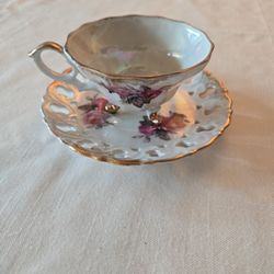 Antique Teacup And Saucer