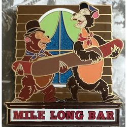 DISNEY BEAR-COUNTRY MILE LONG BAR PIN 