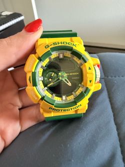 Casio G-Shock Watch Yellow and Green