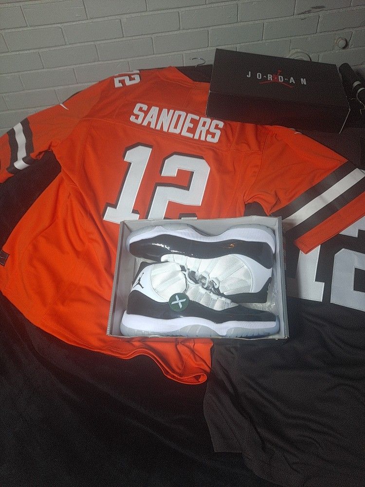 Jordan 11 + SHEDEUR SANDERS NFL JERSEYS Browns