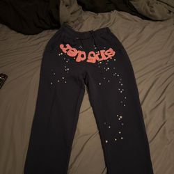 Sp5der atlanta sweats navy blue 