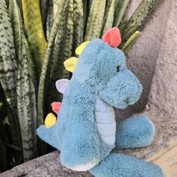 Mary Meyer Marshmallow Blue Stuffed Animal Soft Toy Stegosaurus  12” Dinosaur