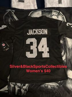 WOMEN’S LAS VEGAS RAIDERS BO JACKSON STITCHED JERSEY SMALL UP TO 2XL